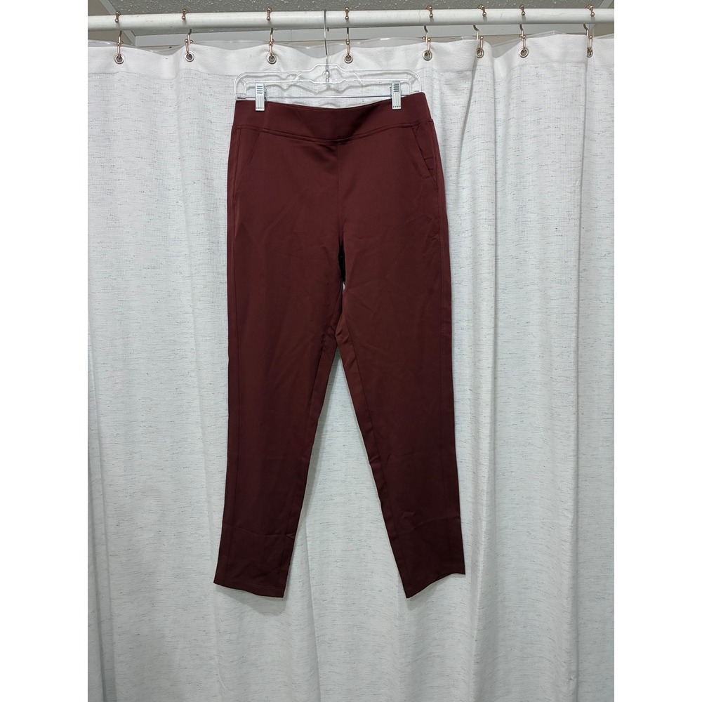 32 Degrees Cool Womens Copper Brick Red Pull On Tapered Pants Size Small Casual